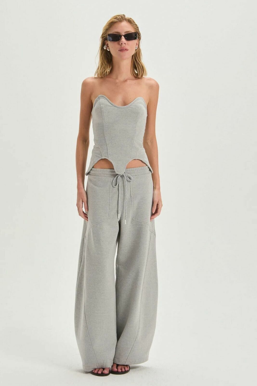Imagem de Calça Marina Medium Grey Melange Le Blog